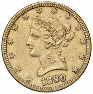 USA 10 Dollari 1890 - AU ... 