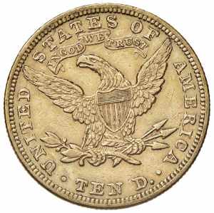 USA 10 Dollari 1890 - AU (g 16,69) Modesti ... 
