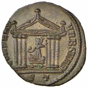  Massenzio (307-313) Follis (Ticinum) Busto ... 