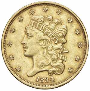 USA 5 Dollari 1834 - AU ... 