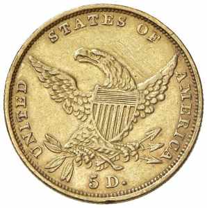 USA 5 Dollari 1834 - AU (g 8,30) RR ... 