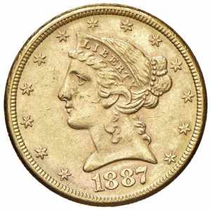 USA 5 Dollari 1887 S - ... 
