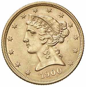 USA 5 Dollari 1900 - AU ... 