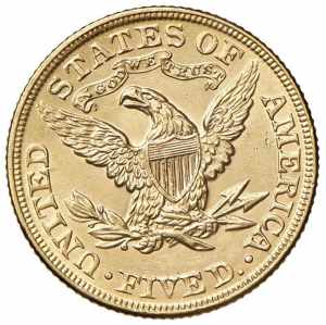 USA 5 Dollari 1900 - AU (g 8,37)