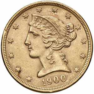 USA 5 Dollari 1900 - KM ... 