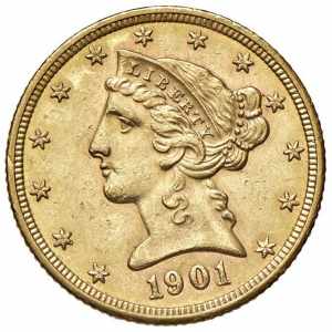 USA 5 Dollari 1901 S - ... 