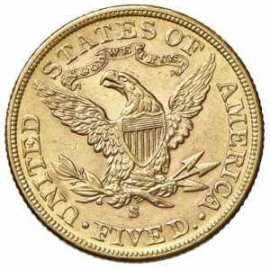 USA 5 Dollari 1901 S - AU (g 8,36)
