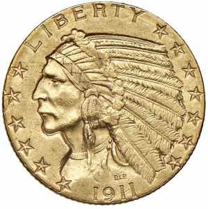 USA 5 Dollari 1911 - AU ... 