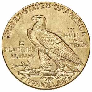 USA 5 Dollari 1911 - AU (g 8,34)