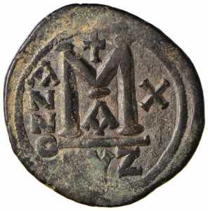  BISANZIO Giustino II (565-578) Follis A. X ... 