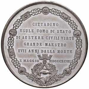 GIUSEPPE MAZZONI (1808-1880) Medaglia 1897 ... 