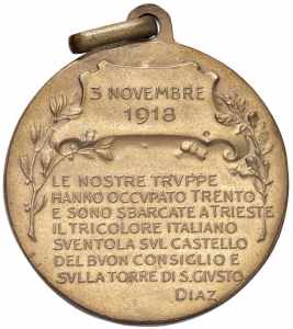 TRIESTE Medaglia 1918 Occupazione di Trieste ... 