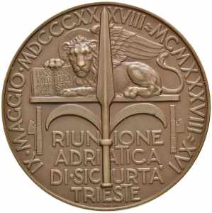 TRIESTE Medaglia 1938 Riunione adriatica di ... 