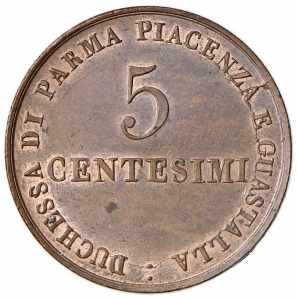 PARMA Maria Luigia (1815-1847) 5 Centesimi ... 