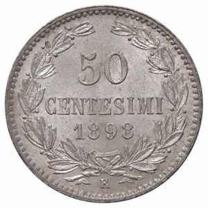  SAN MARINO 50 centesimi 1898 - Gig. 29 AG ... 