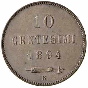  SAN MARINO - 10 Centesimi 1894 - Gig. 32 CU