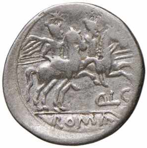 Lutatia - Q L C - Denario (206-200 a.C.) ... 