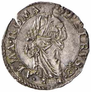  Pio IV (1559-1565) Grosso - Munt. 42 AG (g ... 