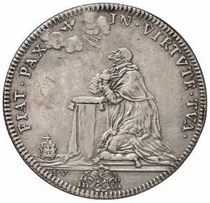  Innocenzo XII (1691-1700) Mezza piastra A. ... 