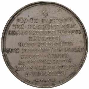  Pio IX (1846-1866) Medaglia 1871 per il ... 