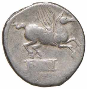 Titia - Q. Titius - Denario (90 a.C.) Testa ... 