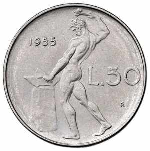  REPUBBLICA ITALIANA (1946-) 50 Lire 1955 - ... 