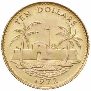  BAHAMAS Elisabetta II (1952-) 10 Dollars ... 