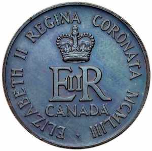  CANADA Medaglia 1952 Incoronazione di ... 