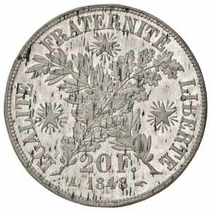  FRANCIA 20 Francs 1848 A prova - Gad. 1037a ... 
