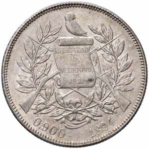  GUATEMALA Peso 1894 - KM 210 (g 25,26)