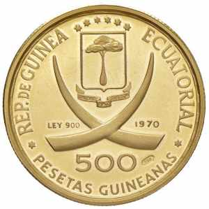  GUINEA EQUATORIALE 500 Pesetas 1970 ... 