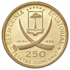  GUINEA EQUATORIALE 250 Pesetas 1970 Durer - ... 