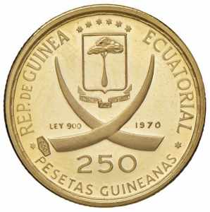  GUINEA EQUATORIALE 250 Pesetas 1970 Goya - ... 