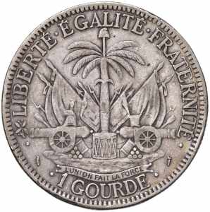  HAITI Gourde 1882 - KM 46 AG (g 24,77) ... 