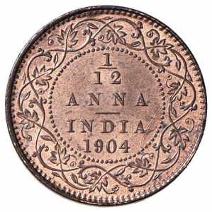  INDIA Edoardo VII (1902-1910) 1/12 Anna ... 