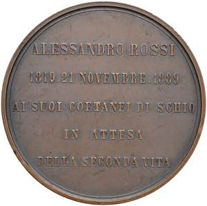 Alessandro Rossi Medaglia 1889 ai suoi ... 