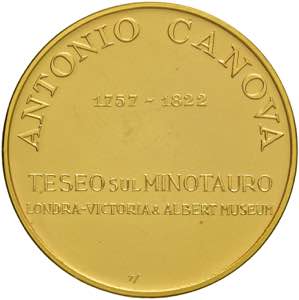 Antonio Canova Medaglia Teseo sul Minotauro ... 