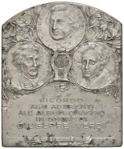 GIUSEPPE VERDI (1813-1901) Medaglia 1913 ... 