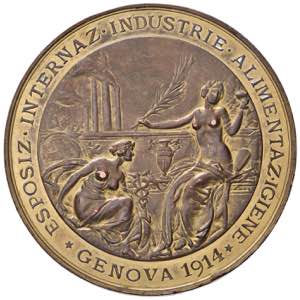 GENOVA Medaglia 1914 Esposizione ... 