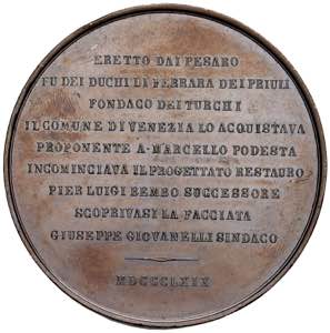 VENEZIA Medaglia 1869 per il restauro del ... 