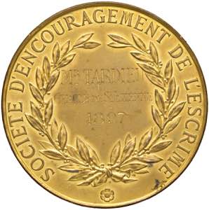 FRANCIA Medaglia 1897 Premio Societe ... 