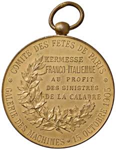 FRANCIA Medaglia 1905 Kermesse ... 