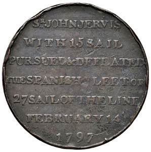INGHILTERRA Medaglia 1797 per la Vittoria di ... 