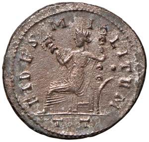 Costanzo (305-307) Follis (Ticinum) Busto ... 