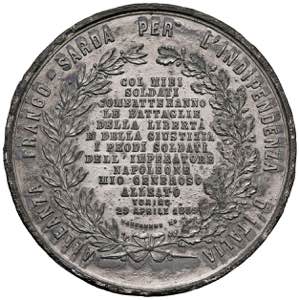 MEDAGLIE DEI SAVOIA Medaglia 1859 Alleanza ... 