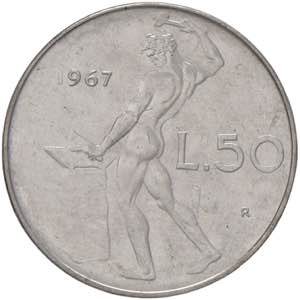 REPUBBLICA ITALIANA (1946-) 50 Lire 1967 - ... 