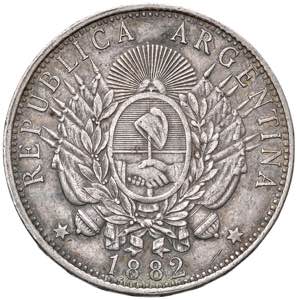 ARGENTINA Peso 1882 - KM 29 AG (g 25,01) ... 