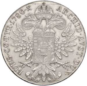 AUSTRIA Tallero 1780 Riconio - Nomisma 1413 ... 