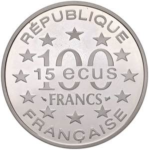 FRANCIA 100 Franchi 1994 - KM 1070 AG (g ... 