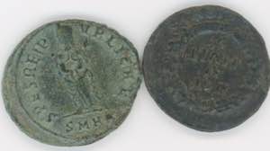 Lotto di 2 bronzetti romani